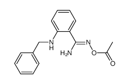 O-acetyl-2-benzylaminobenzamide oxime Structure