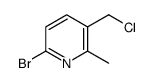 6-Bromo-3-chloromethyl-2-Methyl-pyridine结构式