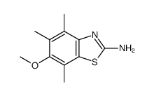 2-Benzothiazolamine,6-methoxy-4,5,7-trimethyl-(9CI) picture