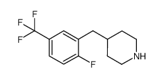 4-(2-fluoro-5-trifluoromethyl-benzyl)-piperidine Structure