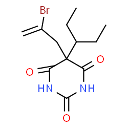 5-(2-bromoallyl)-5-sec-pentyl-1H,3H,5H-pyrimidine-2,4,6-trione structure