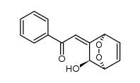 (E)-2-((1R,4S,8S)-8-hydroxy-2,3-dioxabicyclo[2.2.2]oct-5-en-7-ylidene)-1-phenylethanone结构式
