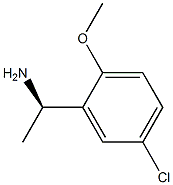 (R)-1-(5-chloro-2-Methoxyphenyl)ethanaMine结构式