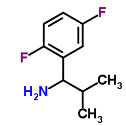 1-(2,5-Difluorophenyl)-2-methyl-1-propanamine结构式