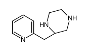 (2R)-2-(pyridin-2-ylmethyl)piperazine结构式