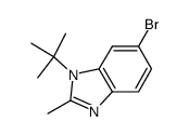 6-bromo-1-tert-butyl-2-methyl-1H-benzoimidazole Structure