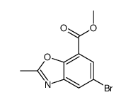 methyl 5-bromo-2-methyl-1,3-benzoxazole-7-carboxylate结构式