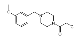 2-chloro-1-[4-[(3-methoxyphenyl)methyl]piperazin-1-yl]ethanone结构式