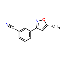 3-(5-Methyl-1,2-oxazol-3-yl)benzonitrile结构式
