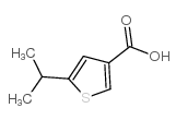 5-异丙基噻吩-3-羧酸结构式