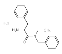 2-Amino-N-benzyl-N-ethyl-3-phenylpropanamide hydrochloride结构式