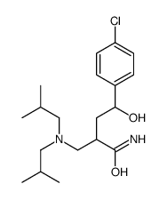 2-[[bis(2-methylpropyl)amino]methyl]-4-(4-chlorophenyl)-4-hydroxybutanamide结构式