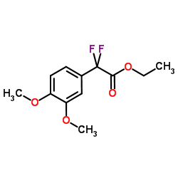 Ethyl (3,4-dimethoxyphenyl)(difluoro)acetate结构式