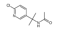 N-(2-(6-chloropyridin-3-yl)propan-2-yl)acetamide结构式