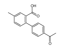 2-(4-acetylphenyl)-5-methylbenzoic acid结构式