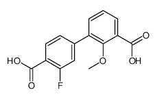 3-(4-carboxy-3-fluorophenyl)-2-methoxybenzoic acid Structure