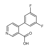 4-(3,5-difluorophenyl)pyridine-3-carboxylic acid结构式