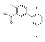 5-(5-cyano-2-fluorophenyl)-2-fluorobenzoic acid结构式
