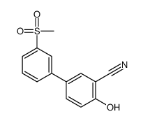 2-hydroxy-5-(3-methylsulfonylphenyl)benzonitrile结构式