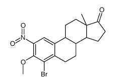 4-bromo-3-methoxy-2-nitro-1,3,5(10)-estratriene-17-one结构式