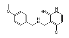 4-chloro-3-[[(4-methoxyphenyl)methylamino]methyl]pyridin-2-amine Structure