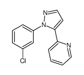 2-(1-(3-CHLOROPHENYL)-1H-PYRAZOL-5-YL)PYRIDINE结构式