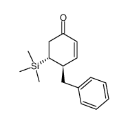 (4R,5R)-4-benzyl-5-(trimethylsilyl)cyclohex-2-en-1-one结构式