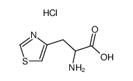 3-(4-thiazolyl)-DL-alanine dihydrochloride structure