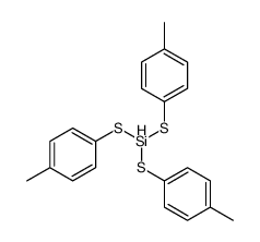tris[(4-methylphenyl)sulfanyl]silane Structure
