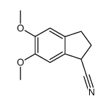 2,3-DIHYDRO-5,6-DIMETHOXY-1H-INDENE-1-CARBONITRILE结构式
