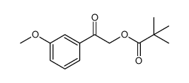 2-(3-methoxyphenyl)-2-oxoethyl pivalate结构式