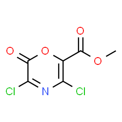 2H-1,4-Oxazine-6-carboxylic acid,3,5-dichloro-2-oxo-,methyl ester结构式