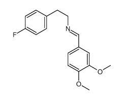 1-(3,4-dimethoxyphenyl)-N-(4-fluorophenethyl)methanimine Structure