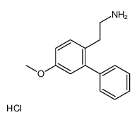 2-(4-methoxy-2-phenylphenyl)ethylazanium,chloride Structure