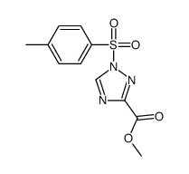 methyl 1-(4-methylphenyl)sulfonyl-1,2,4-triazole-3-carboxylate结构式