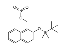 (2-[(tert-butyldimethylsilyl)oxy]-1-naphthyl)methyl nitrate Structure