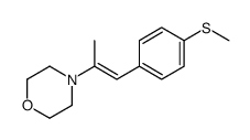 4-[1-(4-methylsulfanylphenyl)prop-1-en-2-yl]morpholine结构式