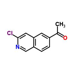 1-(3-chloroisoquinolin-6-yl)ethanone结构式