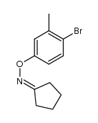 cyclopentanone O-(4-bromo-3-methylphenyl) oxime结构式