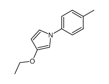 1H-Pyrrole,3-ethoxy-1-(4-methylphenyl)-(9CI) Structure