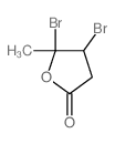 2(3H)-Furanone,4,5-dibromodihydro-5-methyl-结构式