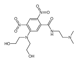 5-[Bis-(2-hydroxy-ethyl)-amino]-N-(2-dimethylamino-ethyl)-2,4-dinitro-benzamide Structure