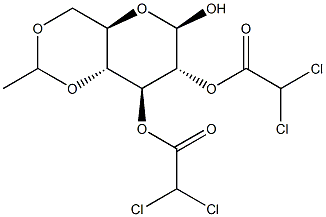 4,6-O-ETHYLIDENE-2,3-DI-O-CHLOROACETYL-SS-D-GLUCOPYRANOSE picture