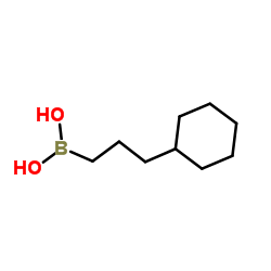 (3-Cyclohexylpropyl)boronic acid structure