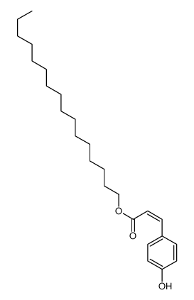 hexadecyl 3-(4-hydroxyphenyl)prop-2-enoate Structure