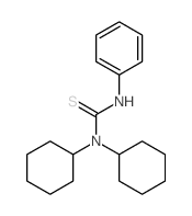 Thiourea,N,N-dicyclohexyl-N'-phenyl- Structure