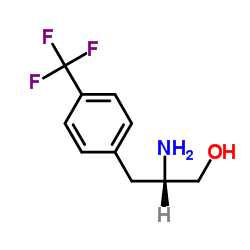 (S)-2-氨基-3-(4-(三氟甲基)苯基)丙-1-醇结构式