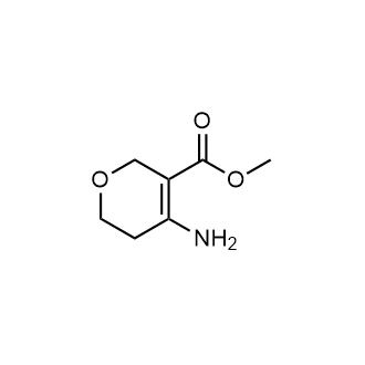 Methyl4-amino-5,6-dihydro-2H-pyran-3-carboxylate structure