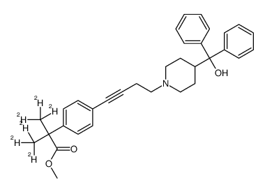 4-[4-[4-(Hydroxydiphenylmethyl)-1-piperidinyl]-1-butyn-1-yl]-α,α-dimethyl-benzeneacetic Acid Methyl Ester picture