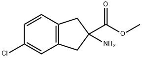 2-Amino-5-chloro-indan-2-carboxylic acid methyl ester结构式